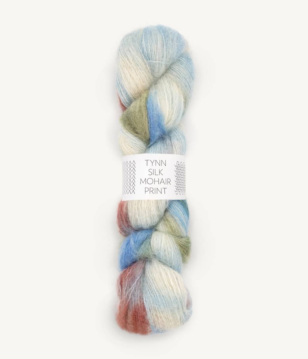 Tynn silk mohair print